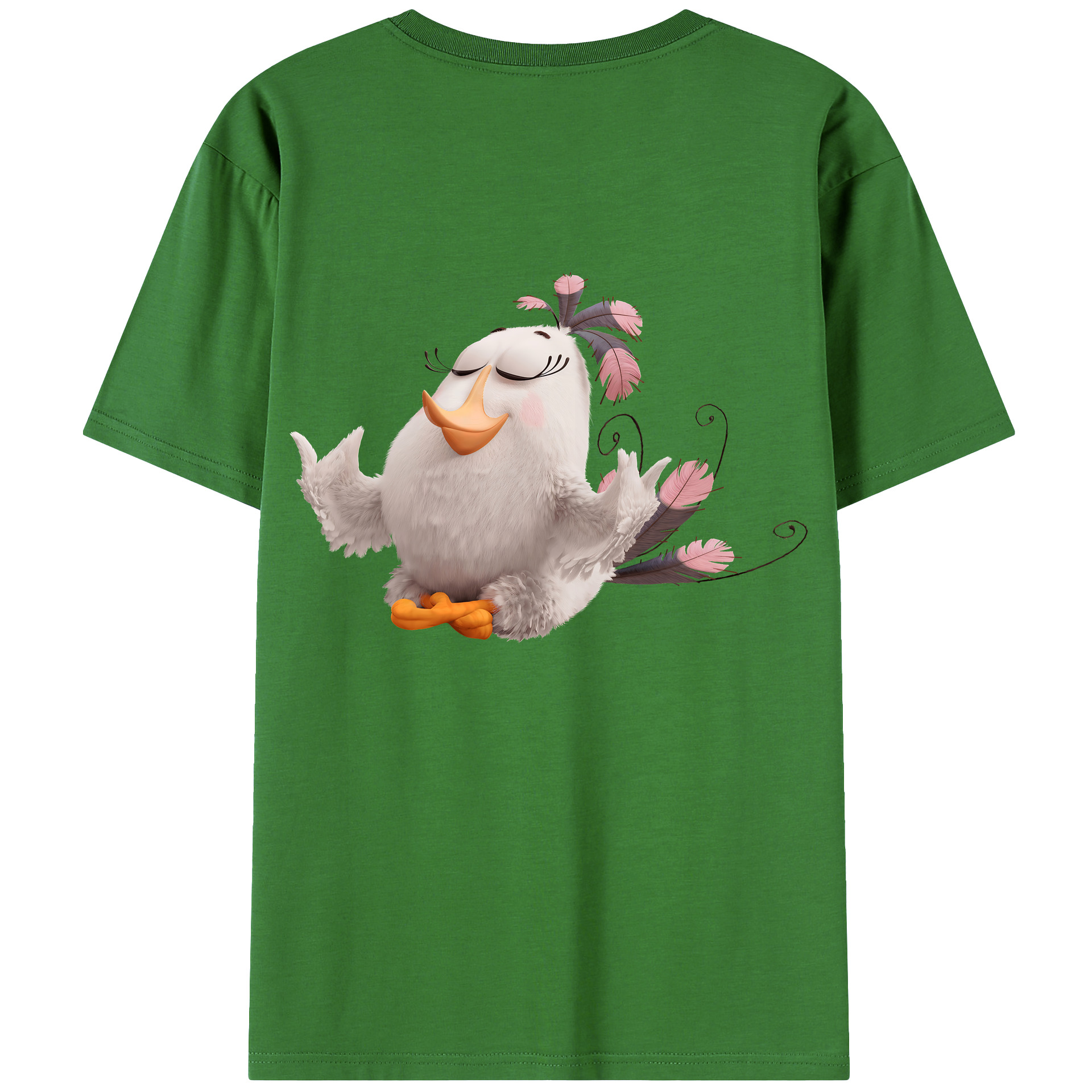 （画像用） Angry Birds アングリーバード レディース半袖Tシャツ(バックプリント)